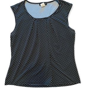 Mandy Evans black white polka dot top